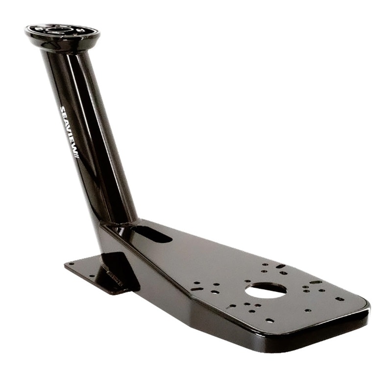 Seaview 23.75 Pre-Drilled Dual Mount f/Open Array Radars Up to 4.5 – Black – Top Plate Required [PMADM2M2BLK]