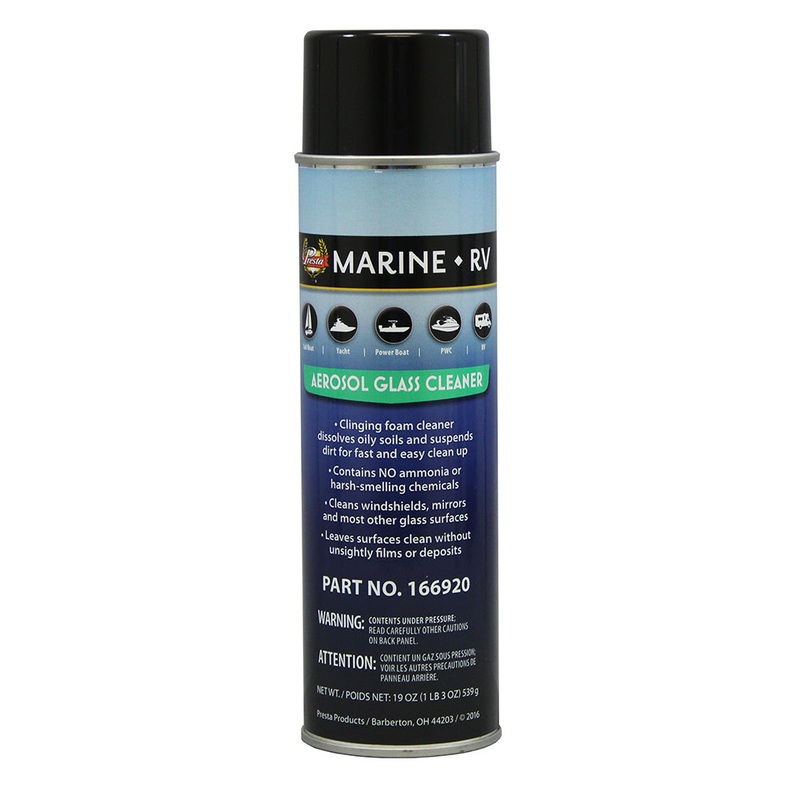 Presta Marine Ammonia Free Aerosol Glass Cleaner – 19oz [166920]
