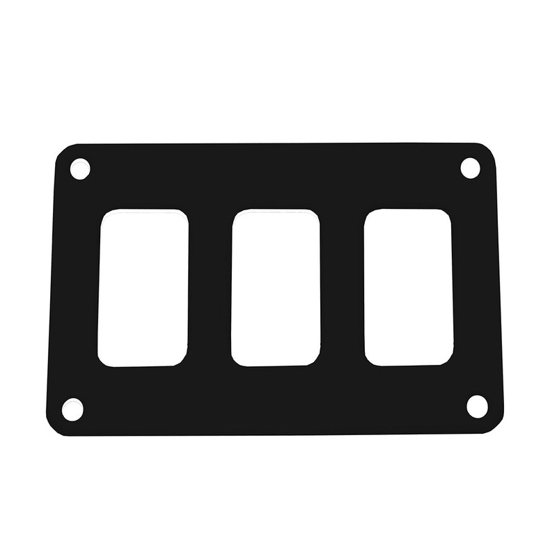 Pacer Switch Panel – 3 Switch  1 Row – 4.25 x 2.75 – Black Powder Coated Aluminum [PSC-31-BK]