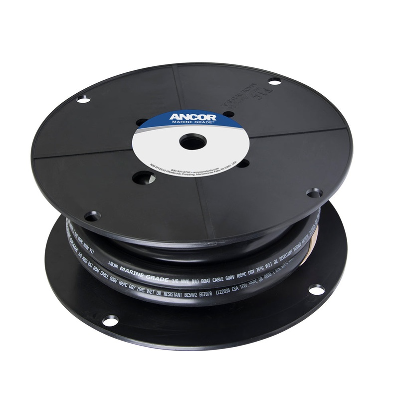 Ancor Tinned Copper Battery Cable, 3/0 AWG (81mm2) – Black – 50 [118005]