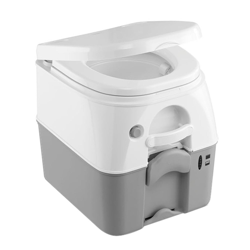 Dometic 975 Portable Toilet w/Mounting Brackets – 5 Gallon – Grey [301097506]