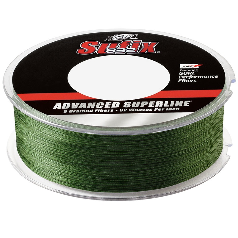 Sufix 832 Braid – 80lb – Low-Vis Green – 600 yds [660-280G]