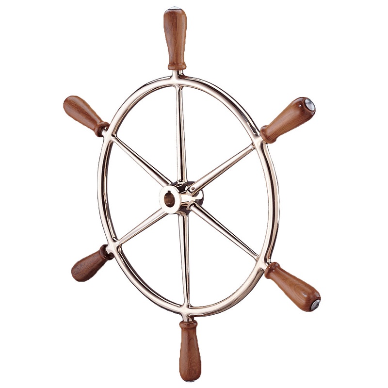 Edson 24 Bronze Wheel w/Teak Handles [602BR-24]