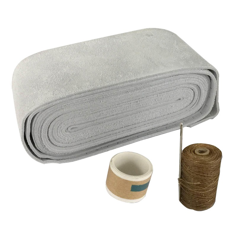 Edson Deluxe Leather Wheel Rim Cover – Up to 20 Diameter – Grey [733-15-20-GR]