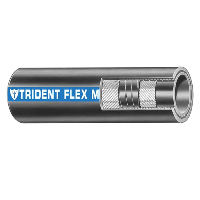 Trident Marine 1-1/2 Flex Marine Wet Exhaust  Water Hose – Black – Sold by the Foot [250-1126-FT]