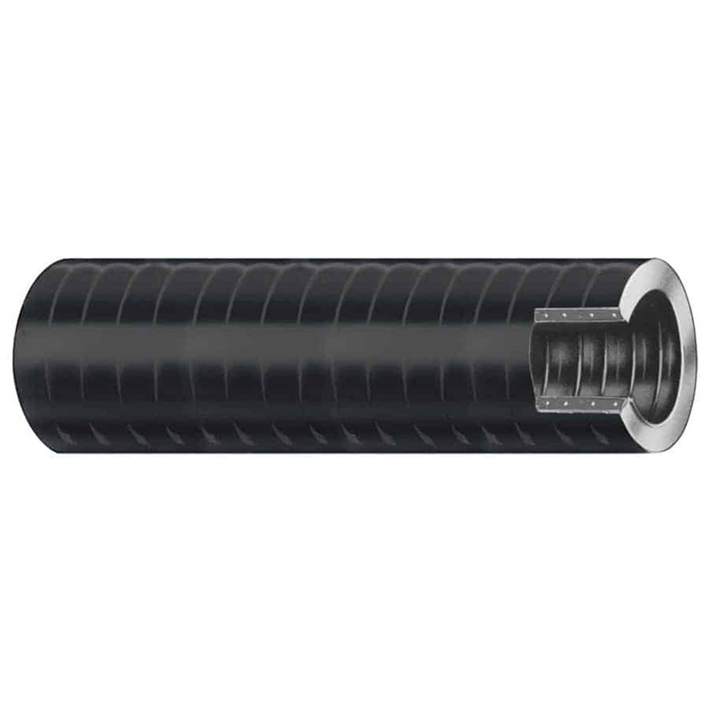 Trident Marine 1-1/2 VAC XHD Bilge  Live Well Hose – Hard PVC Helix – Black – Sold by the Foot [149-1126-FT]