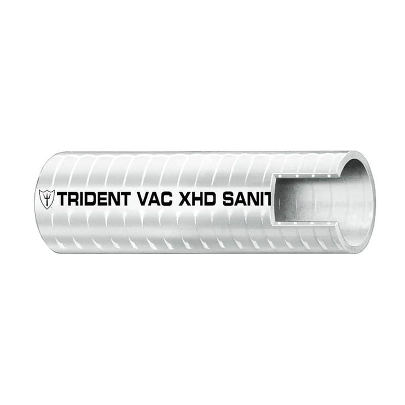 Trident Marine 1-1/2 x 50 Box VAC XHD Sanitation Hose – Hard PVC Helix – White [148-1126]