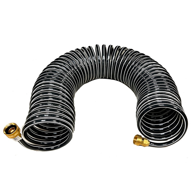 Trident Marine Coiled Wash Down Hose w/Brass Fittings – 15 [167-15]