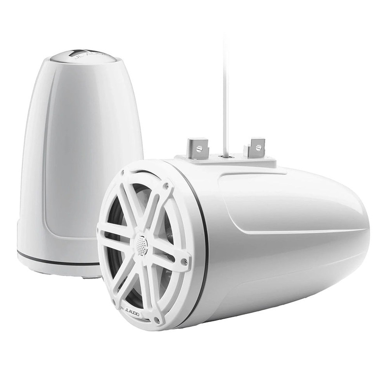 JL Audio M3 Series 7.7 Enclosed Tower Coaxial System w/Gloss White Sport Grille – M3-770ETXv3-Gw-S-Gw [010-03269-00]