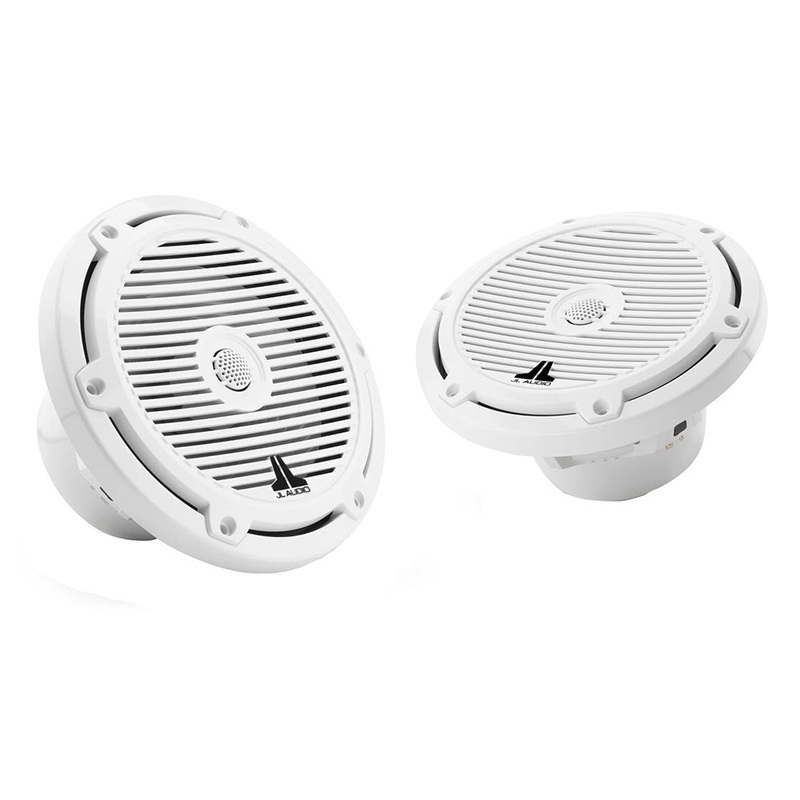 JL Audio M3 Series 7.7 Marine Coaxial Speakers w/Gloss White Classic Grilles – M3-770X-C-Gw [010-03065-00]