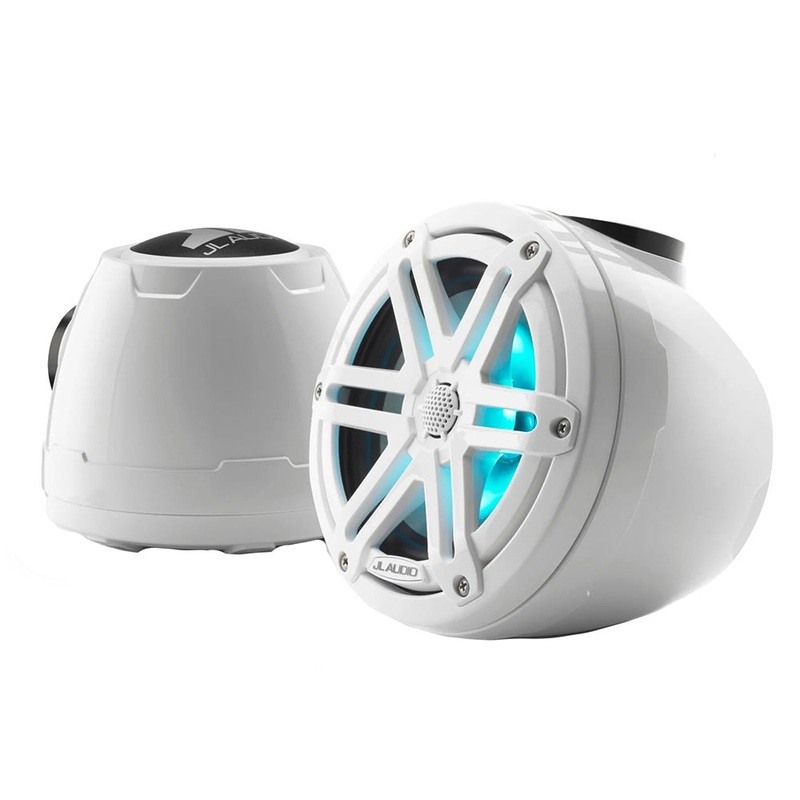 JL Audio M3 VeX Series 6.5 Enclosed Coaxial Speakers w/RGB LED Lighting  White Sports Grilles – M3-650VEX-Gw-S-Gw-i [010-03258-00]