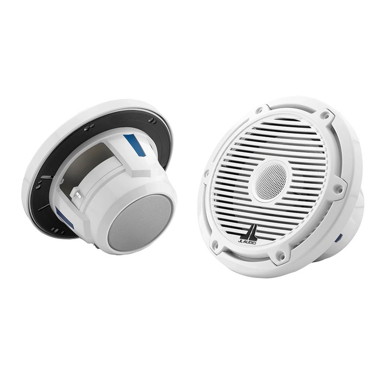 JL Audio M6 Series 6.5 Marine Coaxial Speakers w/Gloss White Classic Grille – M6-650X-C-3Gw [010-03497-00]