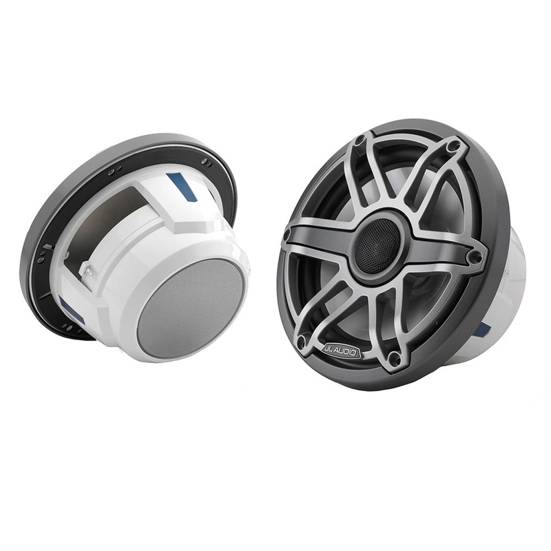 JL Audio M6 Series 7.7 Marine Coaxial Speakers w/Titanium Sport Grille – M6-770X-S-GmTi [010-03075-00]