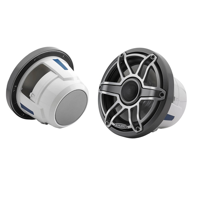 JL Audio M6 Series 8.8 Marine Coaxial Speakers w/Titanium Sport Grille – M6-880X-S-GmTi [010-03079-00]