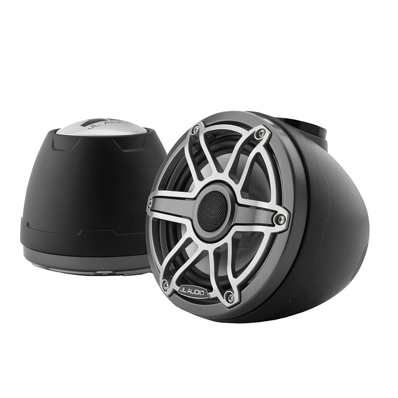 JL Audio M6 VeX Series 6.5 Enclosed Coaxial Speakers w/Titanium Sports Grilles – M6-650VEX-Mb-S-GmTi [010-03263-00]