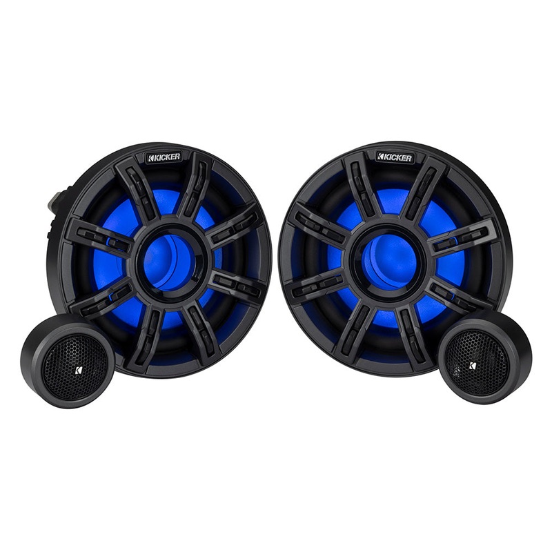 KICKER 6.5 Premium Marine Component Speakers – 4-Ohm [51MSS65]