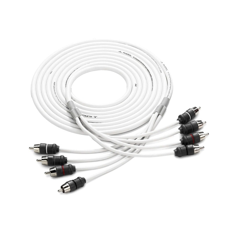 JL Audio 4 Channel 12′ Marine Audio RCA Cable – XMD-WHTAIC4-12 [010-13474-00]