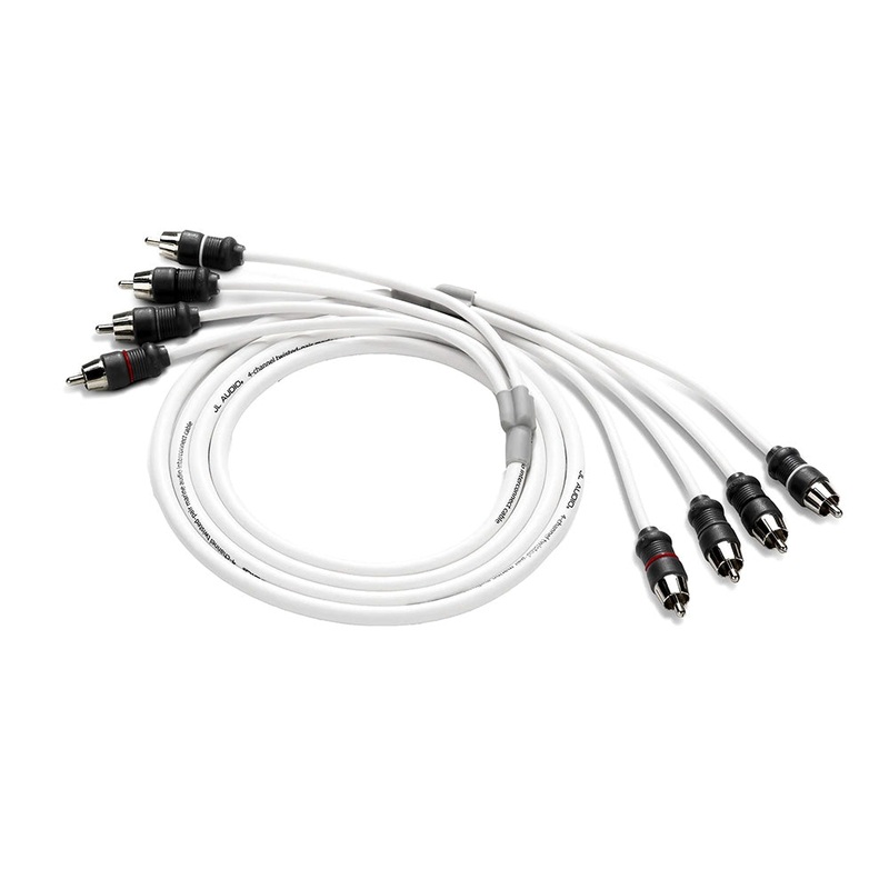 JL Audio 4 Channel 6′ Marine Audio RCA Cable – XMD-WHTAIC4-6 [010-13473-00]