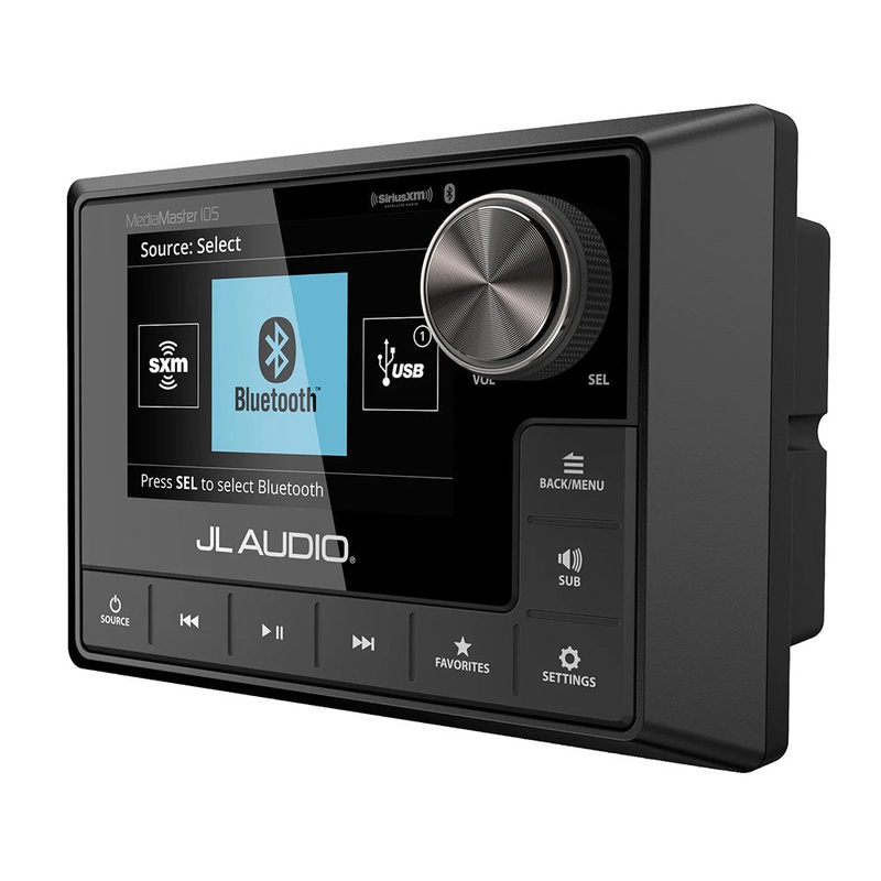 JL Audio MediaMaster 105 Weatherproof Source Unit w/Full Color LCD Display – MM105 [010-03132-00]