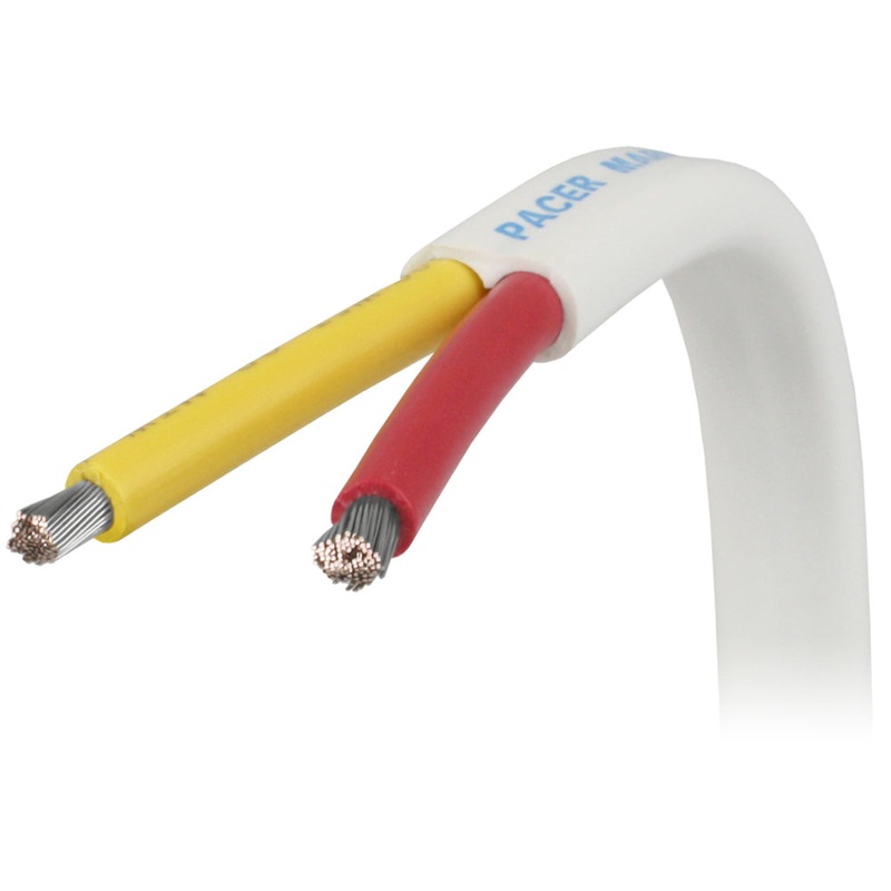 Pacer 12/2 AWG Safety Duplex Cable – Flat Cable – Red/Yellow – 500′ [W12/2RYW-500]