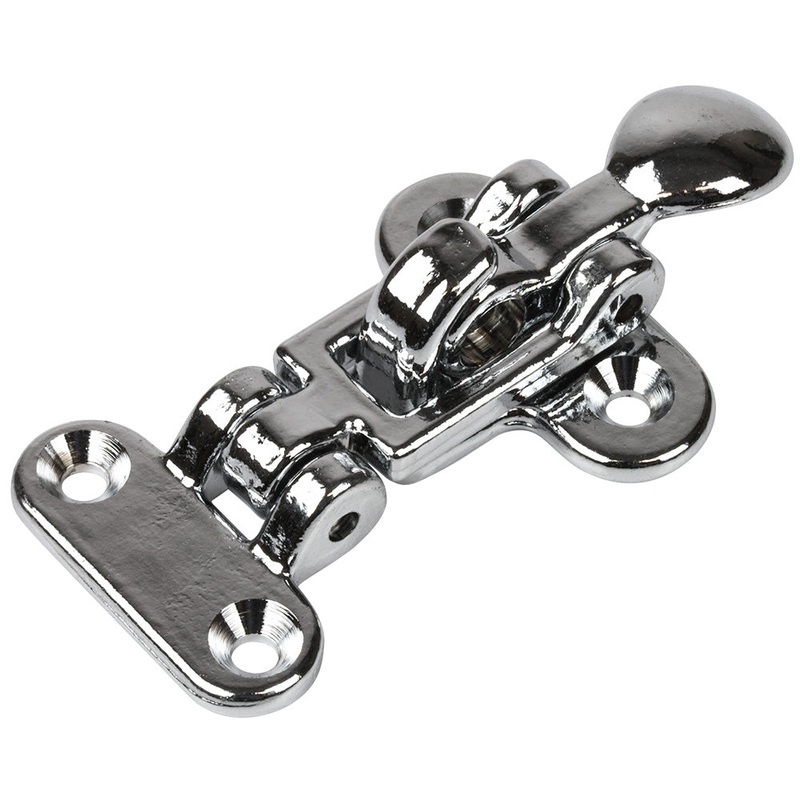 Sea-Dog Anti-Rattle Latch – Sand-Cast Chrome-Plated Brass [222110-1]