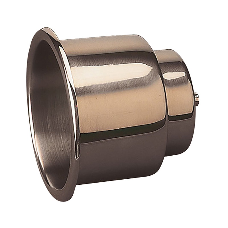 Sea-Dog Flush Mount Combo Drink Holder w/Drain Fitting – Stamped 304 Stainless Steel [588065]