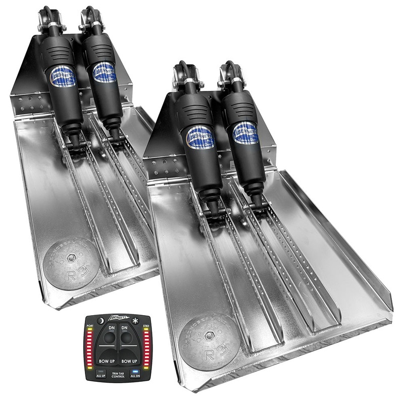 Bennett Marine BOLT 14×20 Dual Electric Trim Tab System w/One Box Indication Unit [BOLT1420HD-OBI]