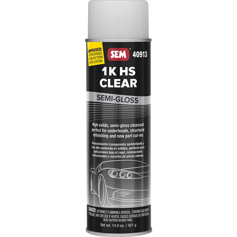 SEM 1K HS Clear – 20oz Aerosol Can – Semi-Gloss Finish [40913]