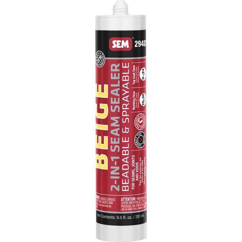 SEM 2-IN-1 Seam Sealer – 9.5oz Tube – Beige [29482]