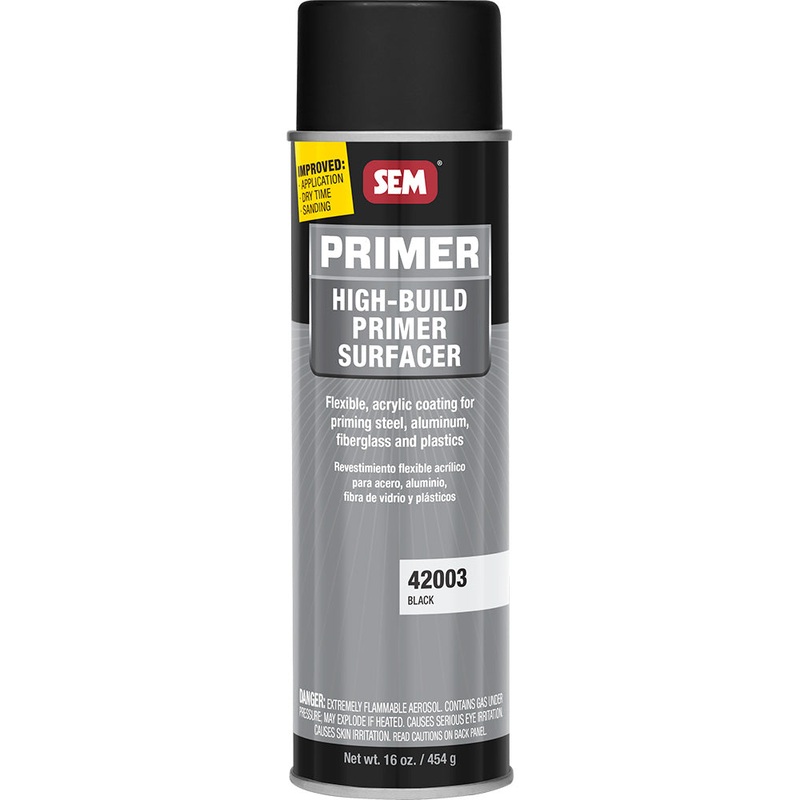 SEM High-Build Primer Surfacer – 20oz Aerosol Can – Black [42003]