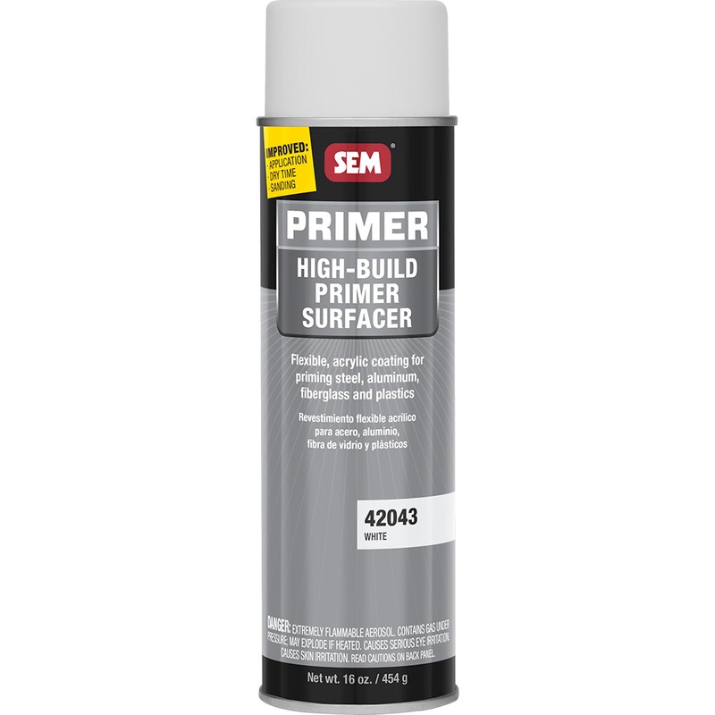 SEM High-Build Primer Surfacer – 20oz Aerosol Can – White [42043]