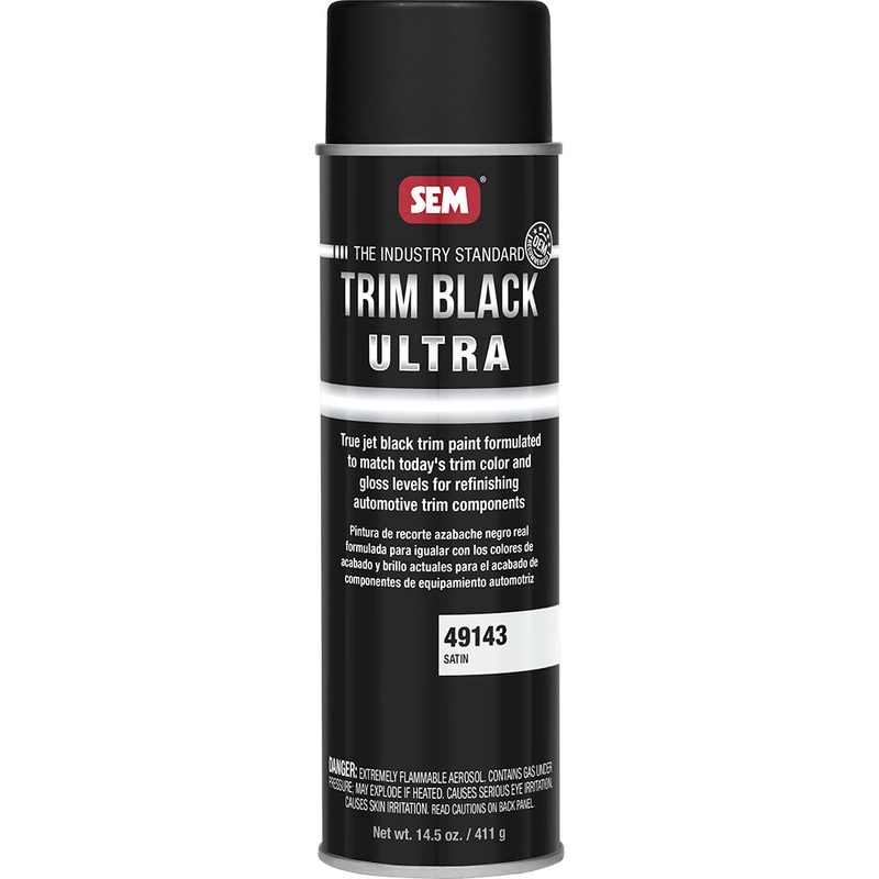 SEM Trim Black Ultra – 20oz Aerosol Can – Satin Finish [49143]