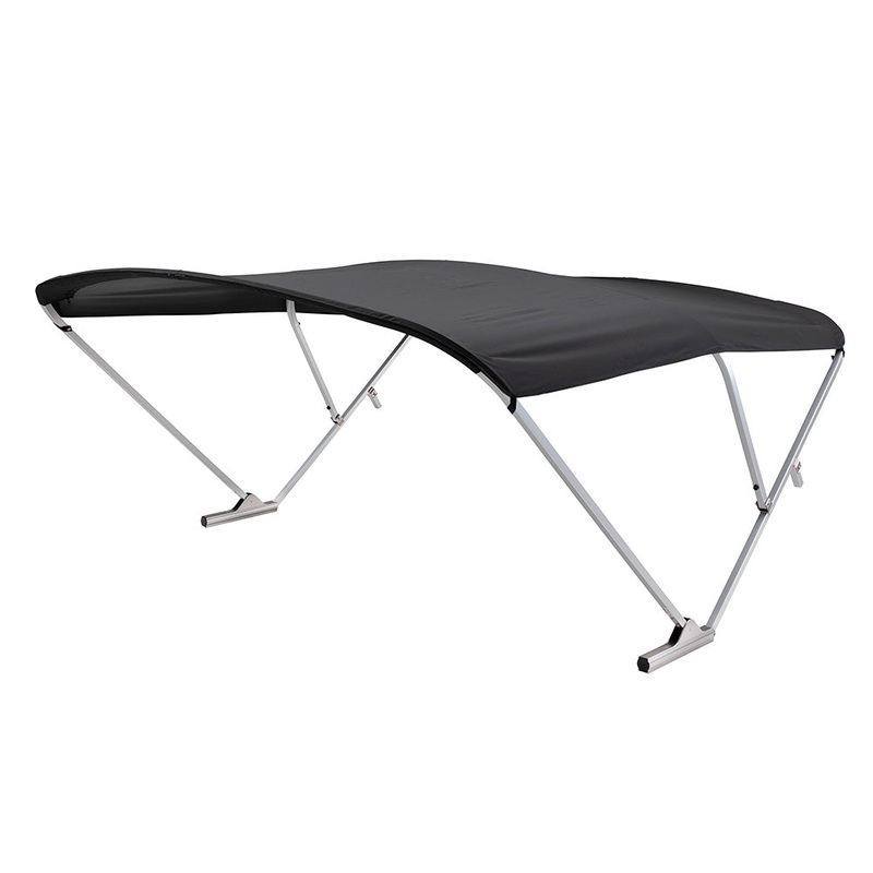 SureShade Power Bimini – Clear Anodized Frame – Black Fabric [2024050714]